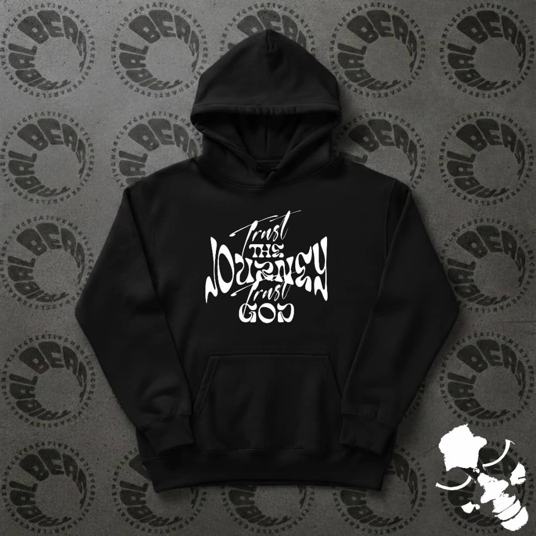 Trust God Liquid-Motion Hoodie , Tribeast premium urban wear